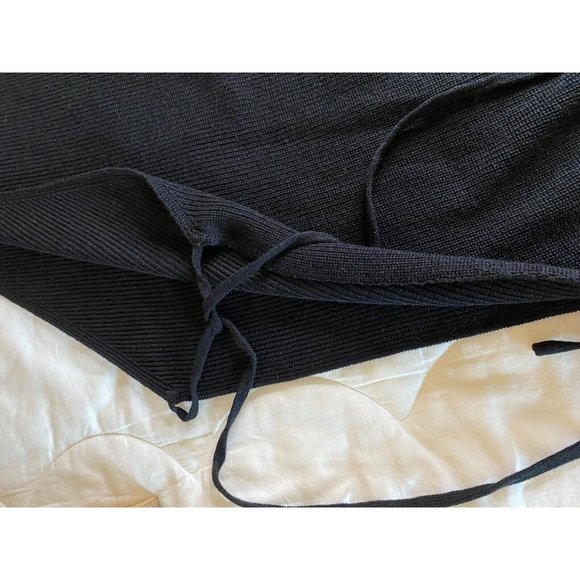 Shein Women's Plus Sz 1 XL Sleeveless Side Tie Black Sweater Coverup - Picture 11 of 13